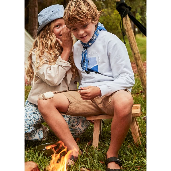 MAYORAL BERMUDA SHORTS RELAXED CAMEL 