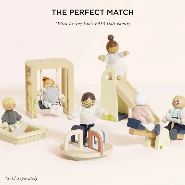 LE TOY VAN WOODEN PLAYGROUND FOR DOLLHOUSE 