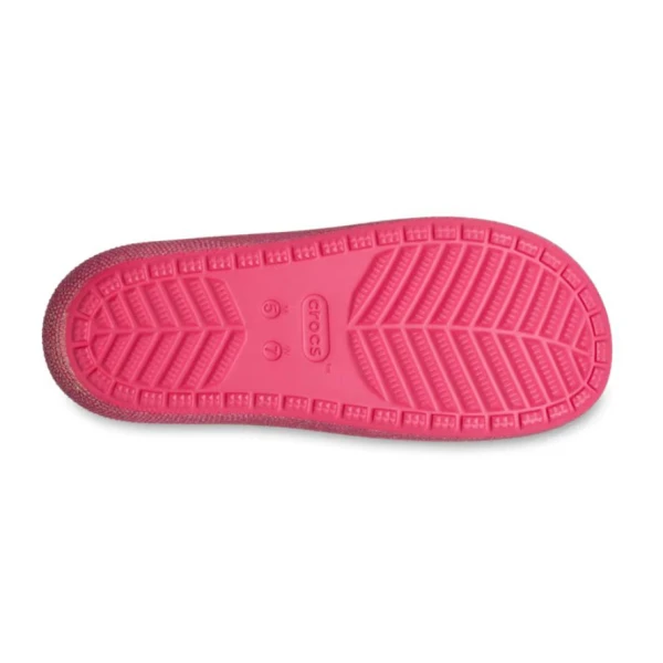 CROCS CLASSIC IRIDISCENT GLITTER SANDAL 2 DRAGON FRUIT
