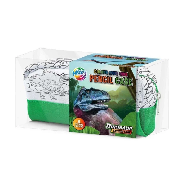 DRAW YOUR PENCILCASE WITH 6 MARKERS - DINOSAURS