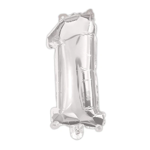 BALLOON SILVER FOIL 95 cm No 1