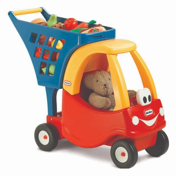 LITTLE TIKES COZY COUPE SHOPPING CART RED