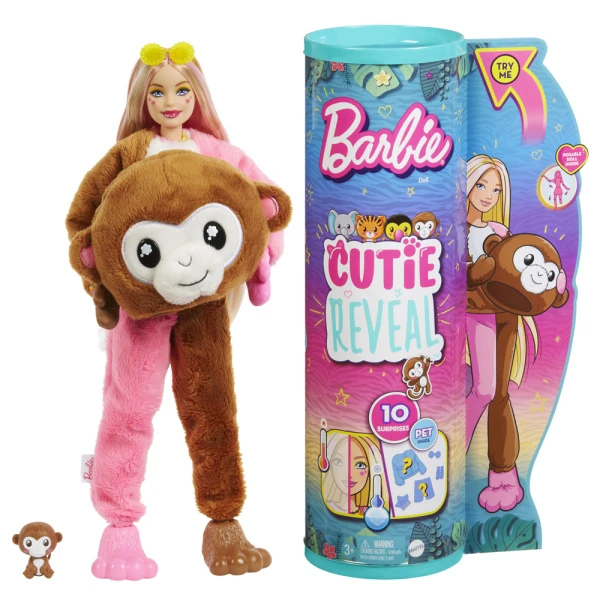 BARBIE DOLL CUTIE REVEAL - MONKEY