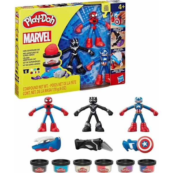 PLAY-DOH ΣΕΤ ΠΑΙΧΝΙΔΙΟΥ HERO ADVENTURE MARVEL