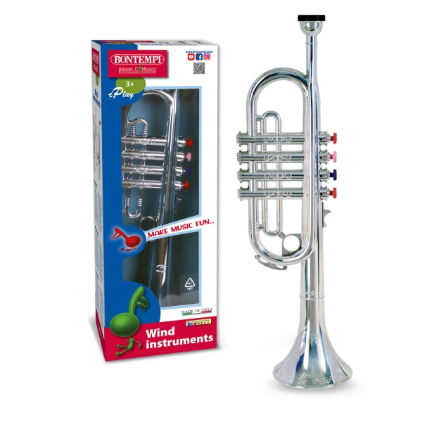 BONTEMPI SILVER TRUMPET 42 cm WITH 4 NOTES