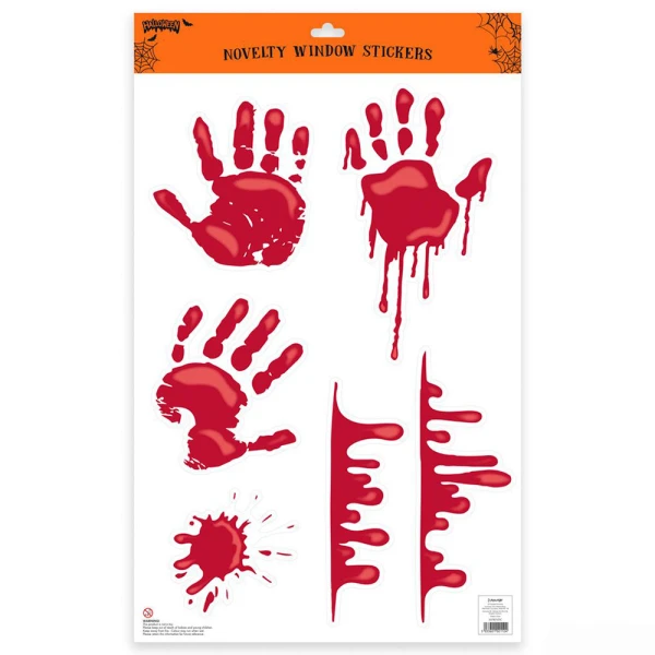 HALLOWEEN WINDOW STICKERS BLOOD