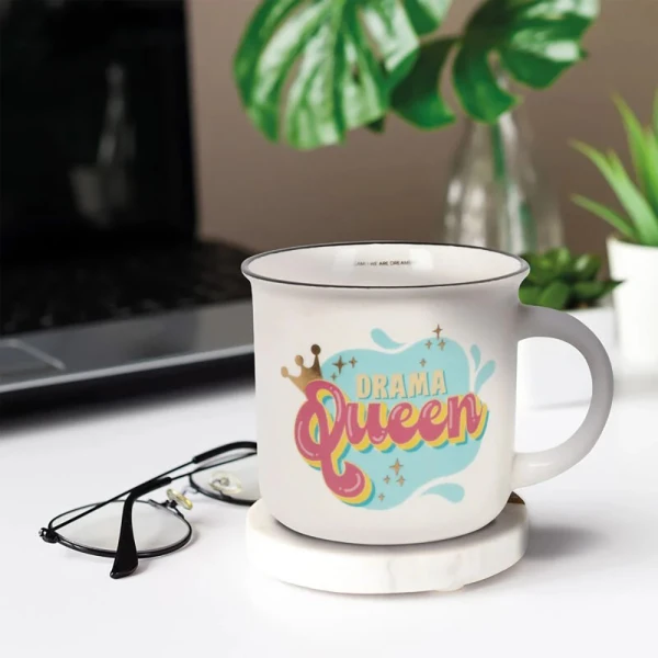 LEGAMI PORCELAIN MUG CUP-PUCCINO 350ml - DRAMA QUEEN
