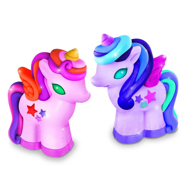 4M CONSTRUCTION 3D UNICORNS WITH GLITTER