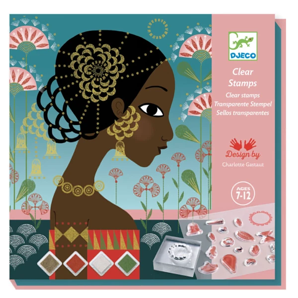 DJECO I DRAW WITH STAMPS GIRLS PATTERNS