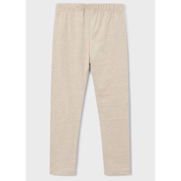 MAYORAL LEGGINGS COTTON ELASTIC BASIC DARK BEIGE