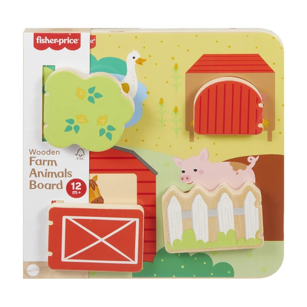 FISHER PRICE ΞΥΛΙΝΟΣ ΠΙΝΑΚΑΣ ΖΩΩΝ ΦΑΡΜΑΣ