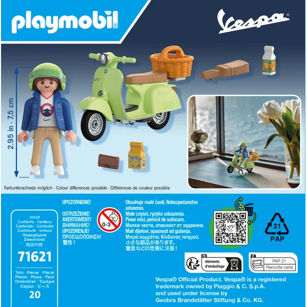 PLAYMOBIL VESPA GIRL WITH VESPA