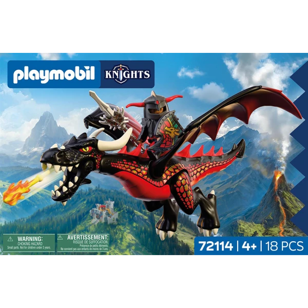 PLAYMOBIL KNIGHTS ΜΑΥΡΟΣ ΔΡΑΚΟΣ ΚΑΙ ΙΠΠΟΤΗΣ