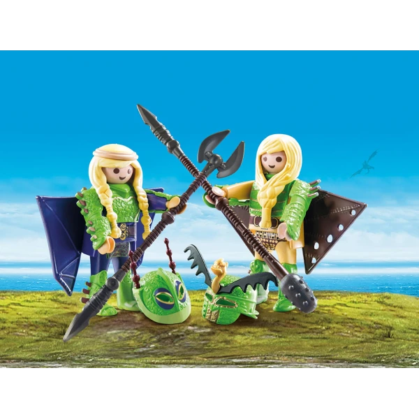 PLAYMOBIL DRAGONS RUFFNUT AND TUFFNUT WITH FLIGHT SUIT