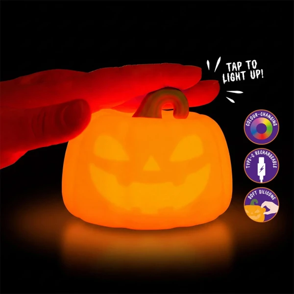 LEGAMI SOFT DREAMS RECHARGEABLE LED SILICON LIGHT PUMPKIN