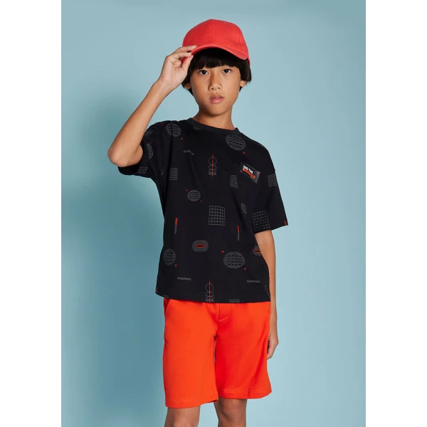 MAYORAL BERMUDA SHORTS SWEATER BASIC TANGERINE 