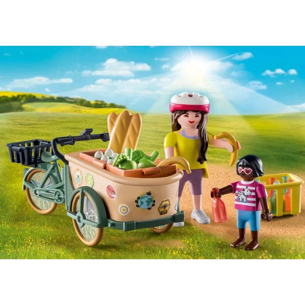PLAYMOBIL COUNTRY FARMERS CARGO BIKE
