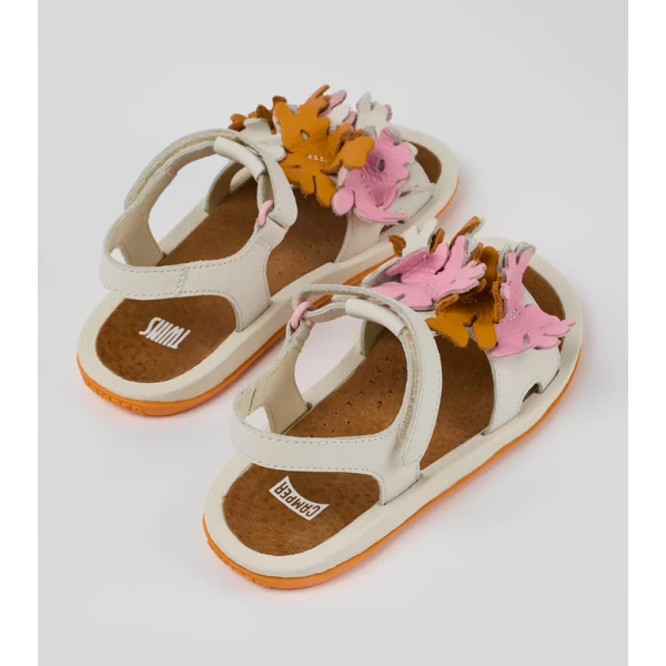 CAMPER KIDS SANDALS GIRL TWINS MULTICOLOUR ORANGE
