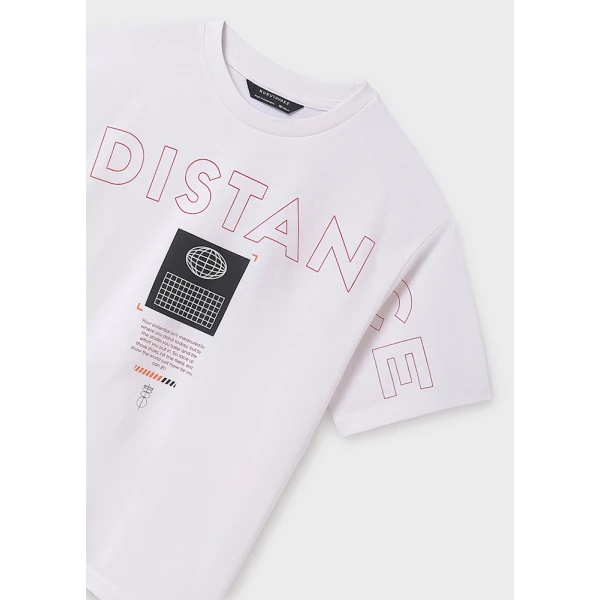 MAYORAL BLOUSE SHORT SLEEVES NO DISTANCE WHITE 