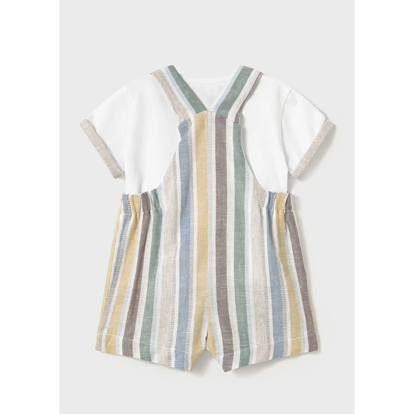 MAYORAL SET DUNGAREES MULTICOLOUR