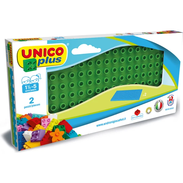UNICOPLUS 2 BASES 10X20 cm FOR BRICKS