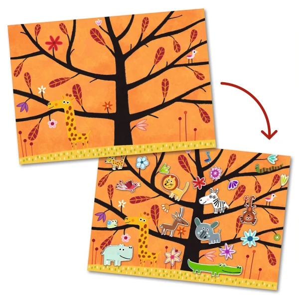 DJECO I CREATE STICKERS SAVANNA