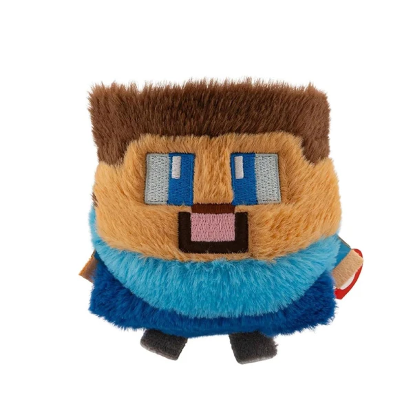 TY FLUFFY BALL BEANIE BOUNCERS - MINECRAFT STEVE