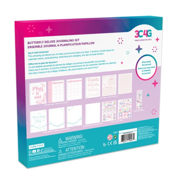 MAKE IT REAL BUTTERFLY DELUXE JOURNALING SET