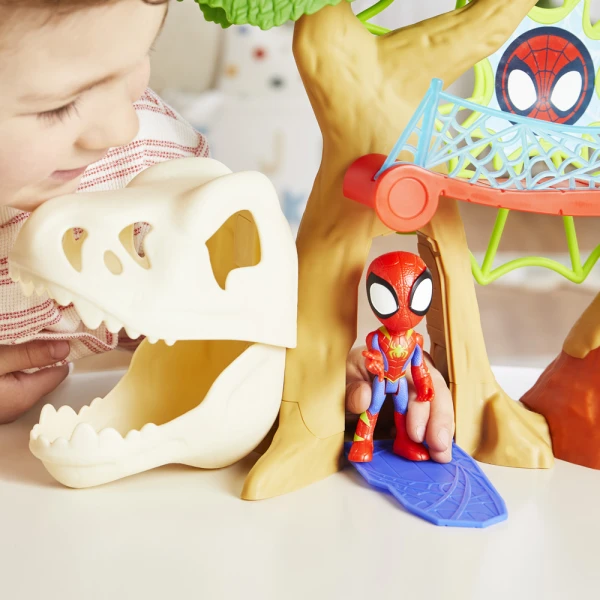 SPIDEY AND HIS AMAZING FRIENDS DINO WEBS PLAYSET