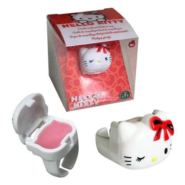 HELLO KITTY RING WITH LIP BALM - SEVERAL DESIGNS