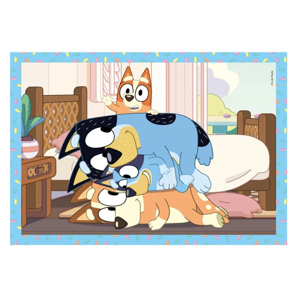 CLEMENTONI ΠΑΙΔΙΚΟ ΠΑΖΛ 4 ΣΕ 1 SUPER COLOR BLUEY 12-16-20-24 ΤΜΧ