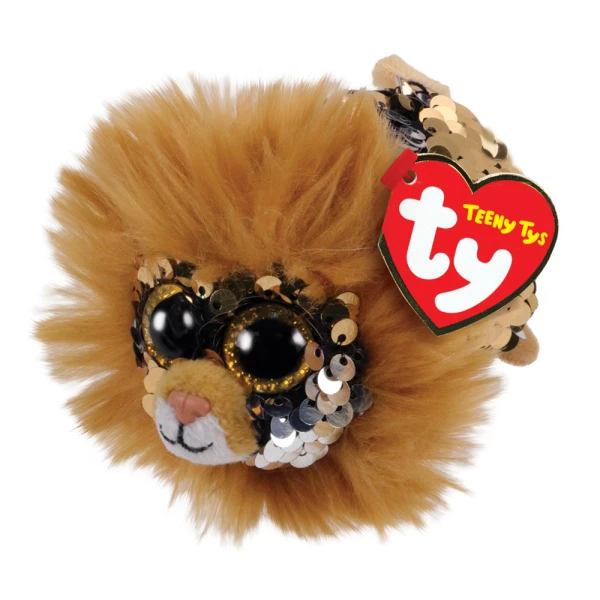 TY BEANIE BOOS SMALL PLUSH SEQUIN LION 4.5 cm