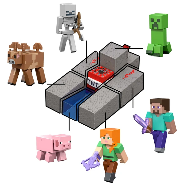 MINECRAFT REDSTONE CHARGED ΦΙΓΟΥΡΑ 8 εκ. SKELETON
