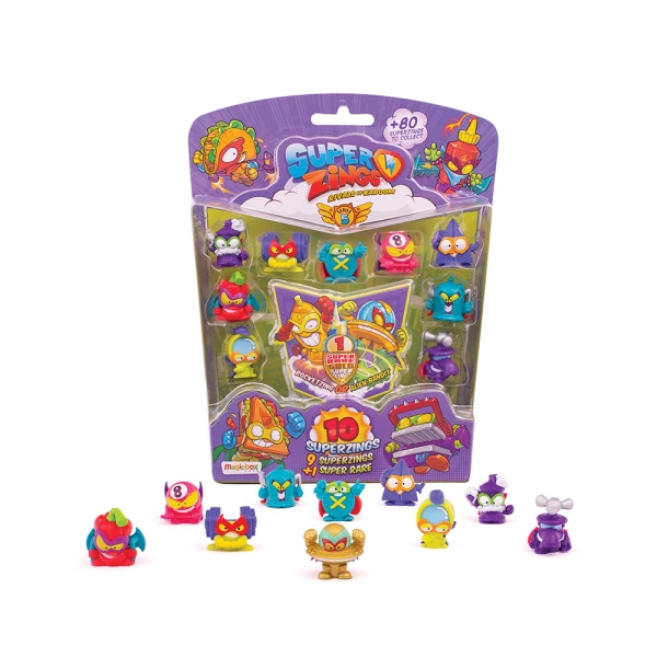 SUPERZINGS SERIES 5 BLISTER 9+1 FIRUGES FOR 3+ YEARS - 4 DESIGNS