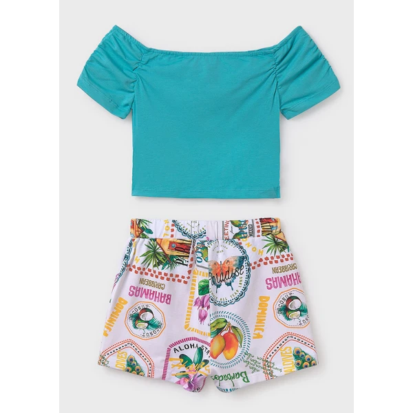 MAYORAL SET SHORTS PRINTED AGATE 