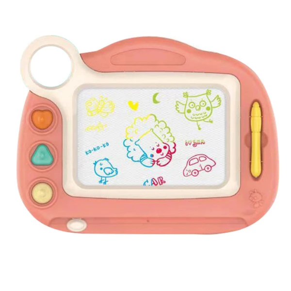 MAGNETIC WRITE-ERASE BOARD ORANGE WITH LEGS