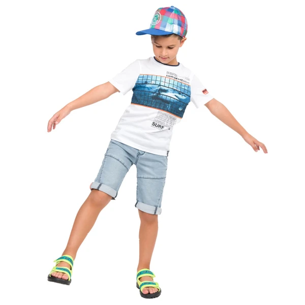 ENERGIERS BOY BERMUDA PANTS BLUE DENIM
