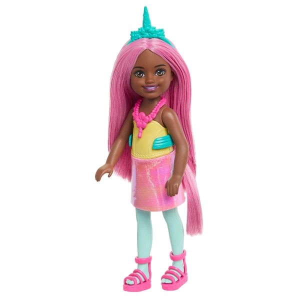 BARBIE ΚΟΥΚΛΑ CHELSEA ΠΑΡΑΜΥΘΕΝΙΟΣ ΚΟΣΜΟΣ - ΜΟΝΟΚΕΡΟΣ ΜΕ ΡΟΖ ΜΑΛΛΙΑ