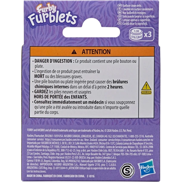 INTERACTIVE FURBY FURBLETS AVO KAH