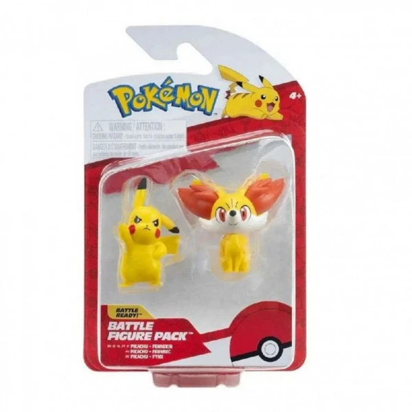POKEMON SET 2 FIGURES FIRST PARTNER W7 - PIKACHU & FENNEKIN