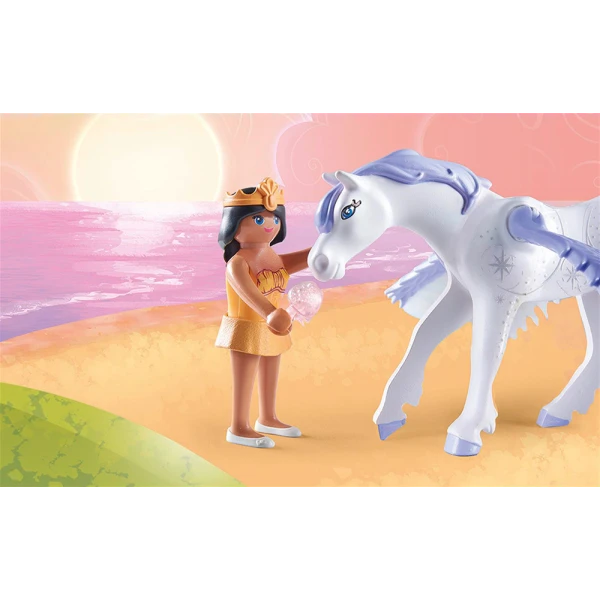 PLAYMOBIL PRINCESS MAGIC PEGASUS WITH RAINBOW IN THE CLOUDS