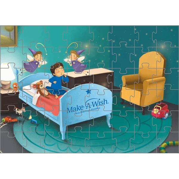 50-50 GAMES PUZZLE 48 pcs MAKE A WISH GREECE