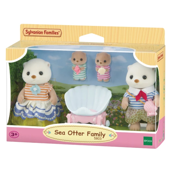 THE SYLVANIAN FAMILIES SEA OTTER FAMILY PLAYSET