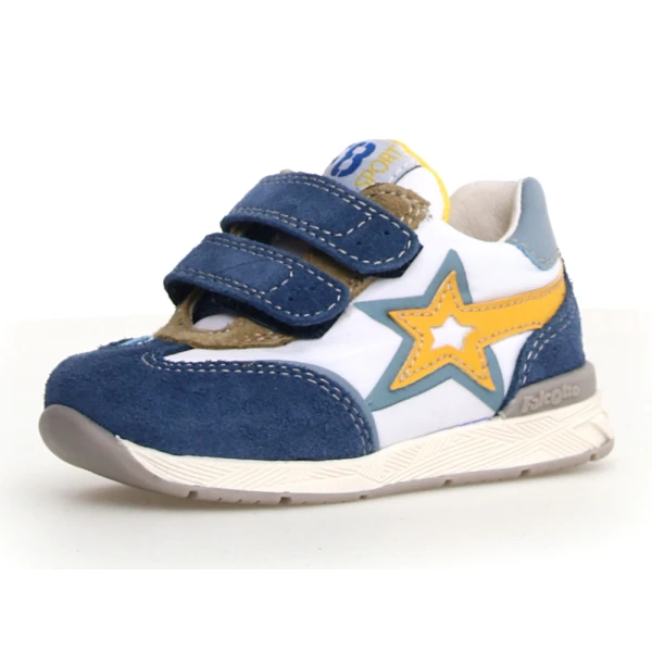 NATURINO ΠΑΙΔΙΚΑ ΠΑΠΟΥΤΣΙΑ FALCOTTO NEW FERDI SUEDE ΜΠΛΕ ΠΟΛΥΧΡΩΜΟ