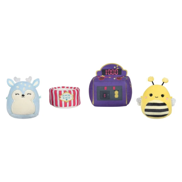 MICROMALLOWS - ΣΕΤ ΠΑΙΧΝΙΔΙΟΥ 4 τεμ. ΛΟΥΤΡΙΝΑ 6εκ. SQUISHMALLOWS & ΑΞΕΣΟΥΑΡ - GAME ON