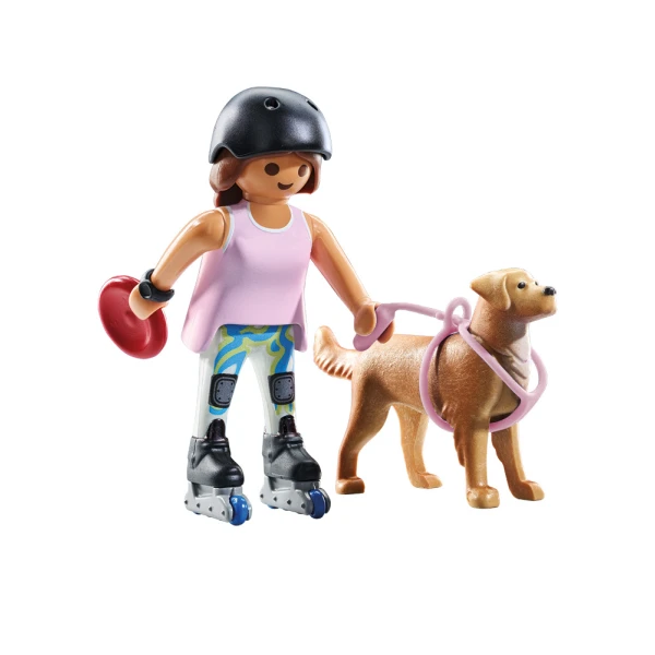 PLAYMOBIL MY LIFE SKATER WITH RETRIEVER