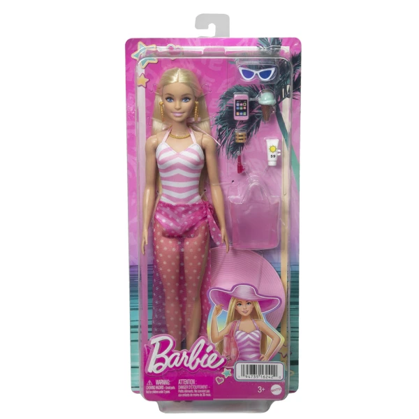 BARBIE DOLL BEACH GLAM WITH ACCESSORIES