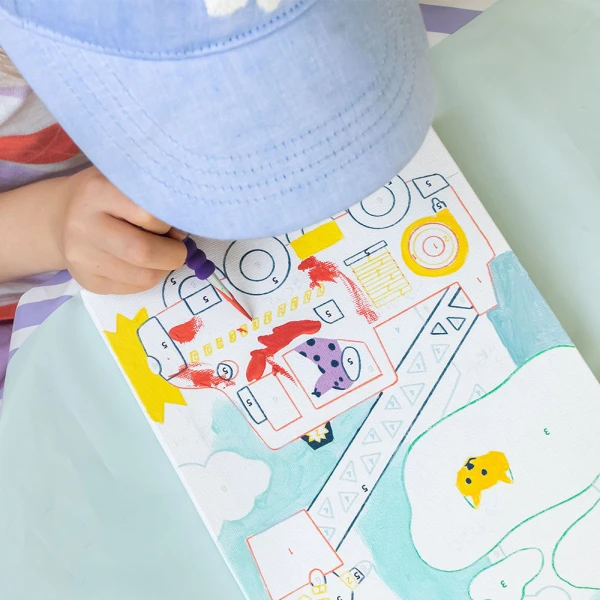 PETIT PINCEAU KIDS ΖΩΓΡΑΦΙΚΗ ΜΕ ΑΡΙΘΜΟΥΣ - WOUF