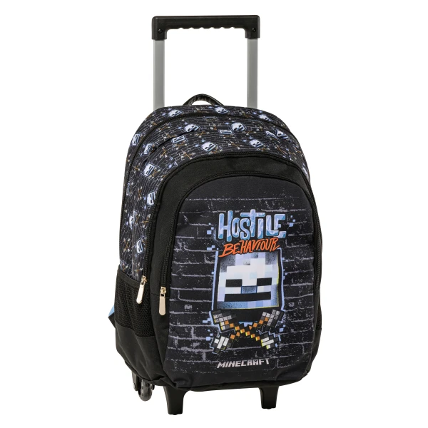 SCHOOL TROLLEY BACKPACK WALL MINECRAFT