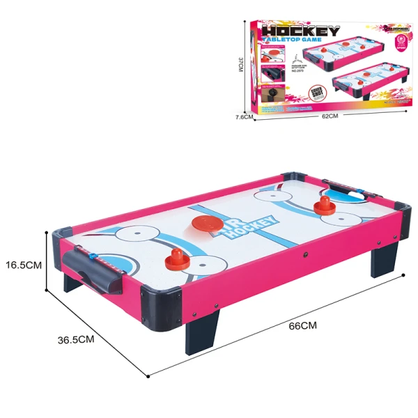 ΞΥΛΙΝΟ ΕΠΙΤΡΑΠΕΖΙΟ AIR HOCKEY ΜΠΑΤΑΡΙΑΣ ΡΟΖ 66Χ36Χ16εκ.